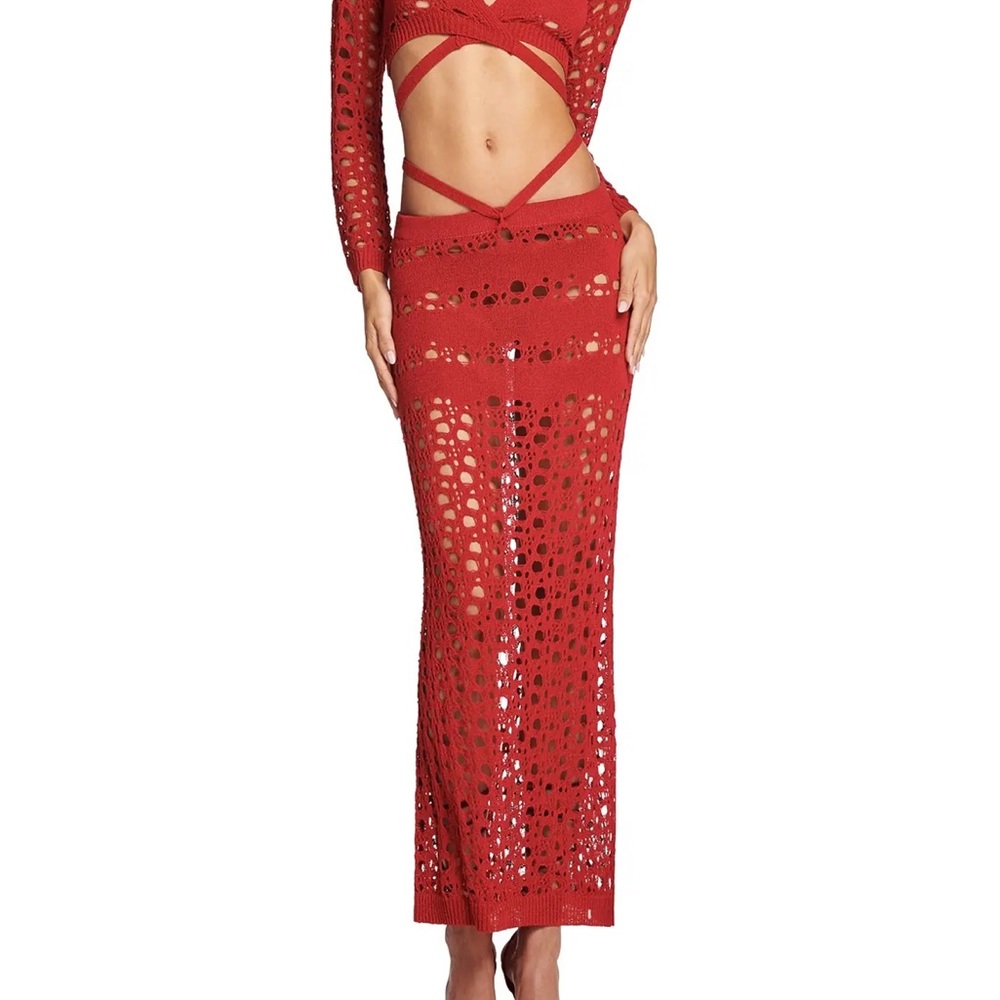 I.AM.GIA crochet Red Alix Skirt AMAZING